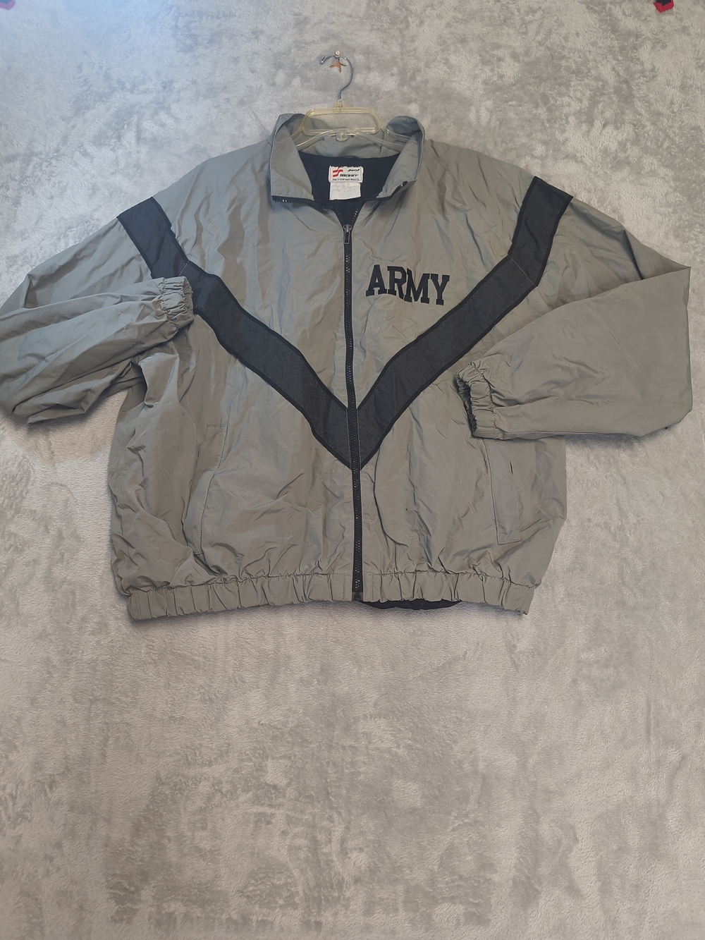 U.S. Army Gray Jacket with Black Chevron